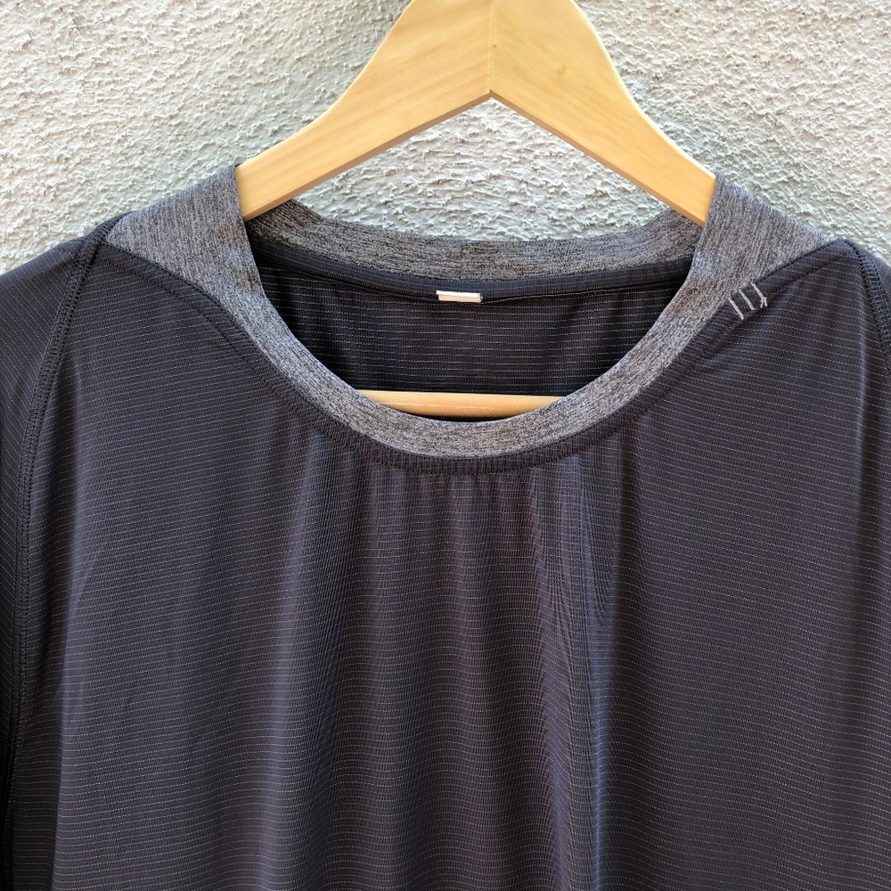 Lululemon Men's Performance Grey Workout Shirt XL